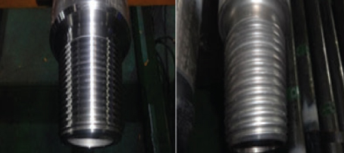 Before & After Photo Shot Peening  Threads Connections: